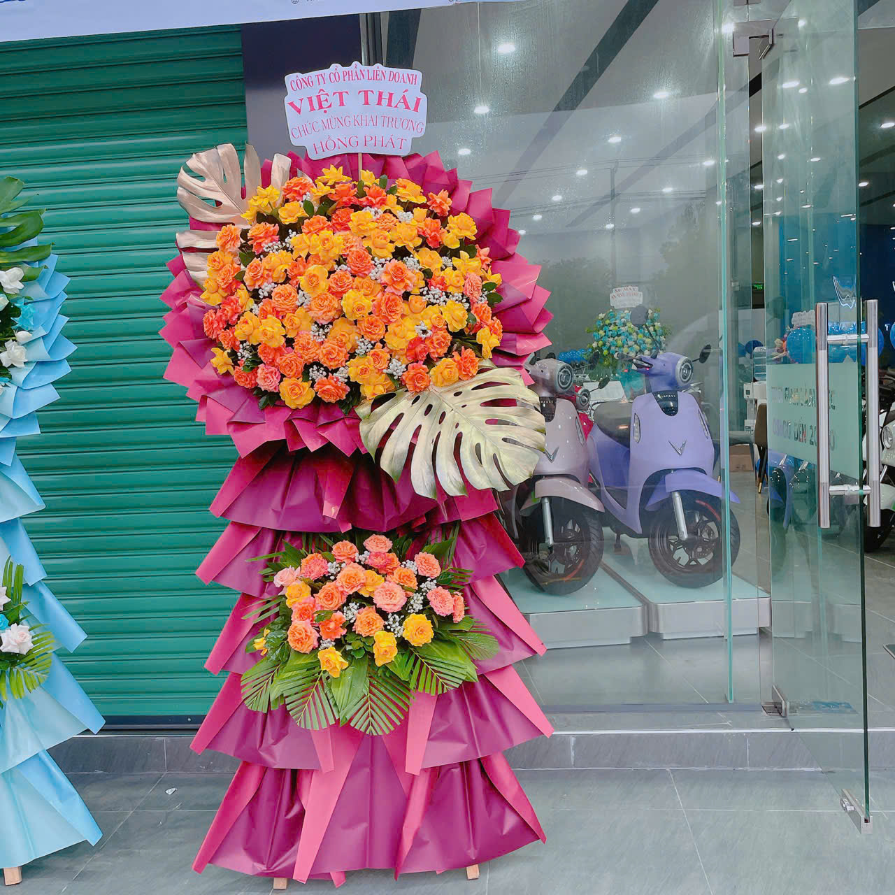 Kệ hoa khai trương Đại Cát 003