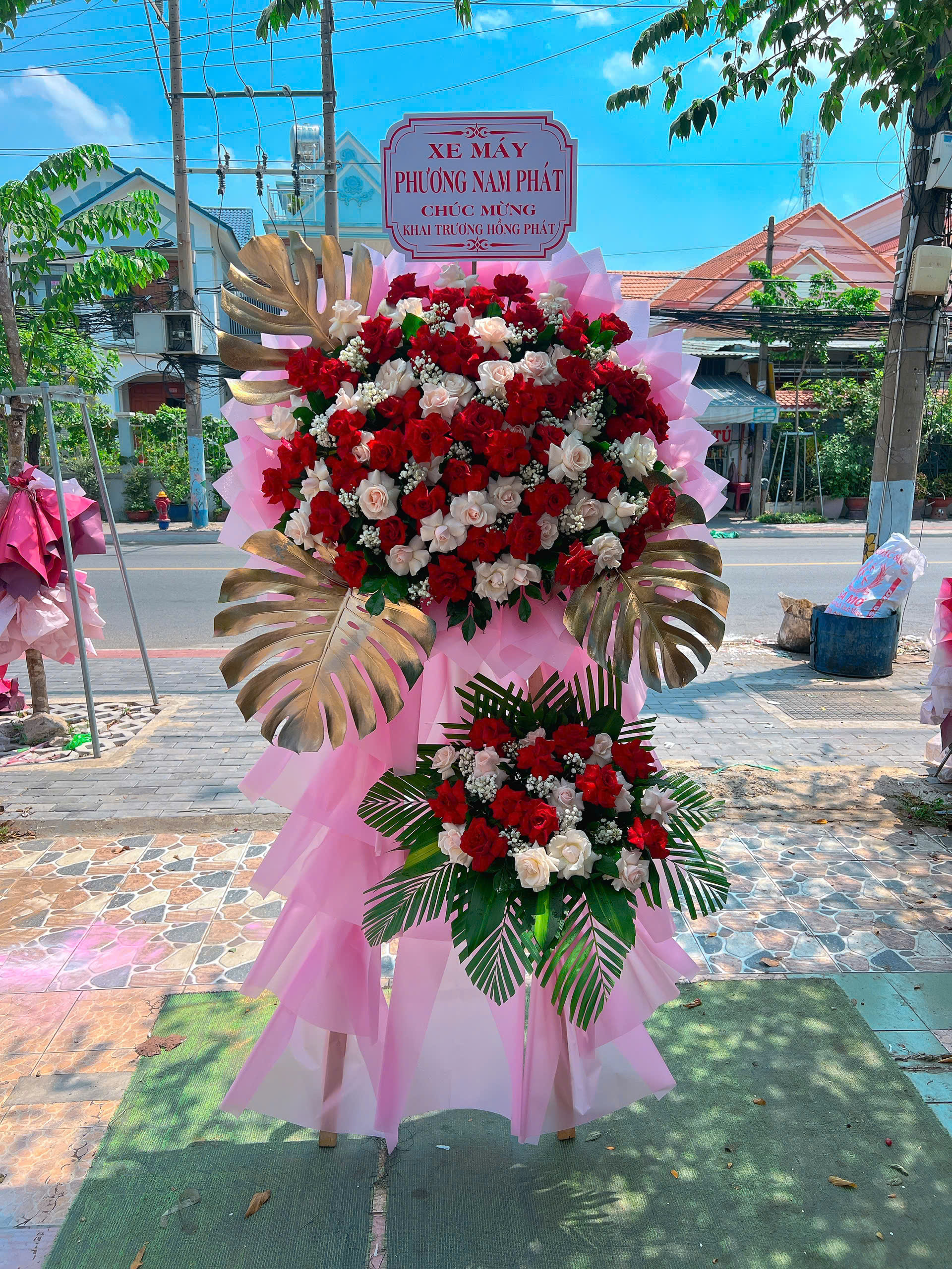 Kệ hoa khai trương Lộc Phát 008