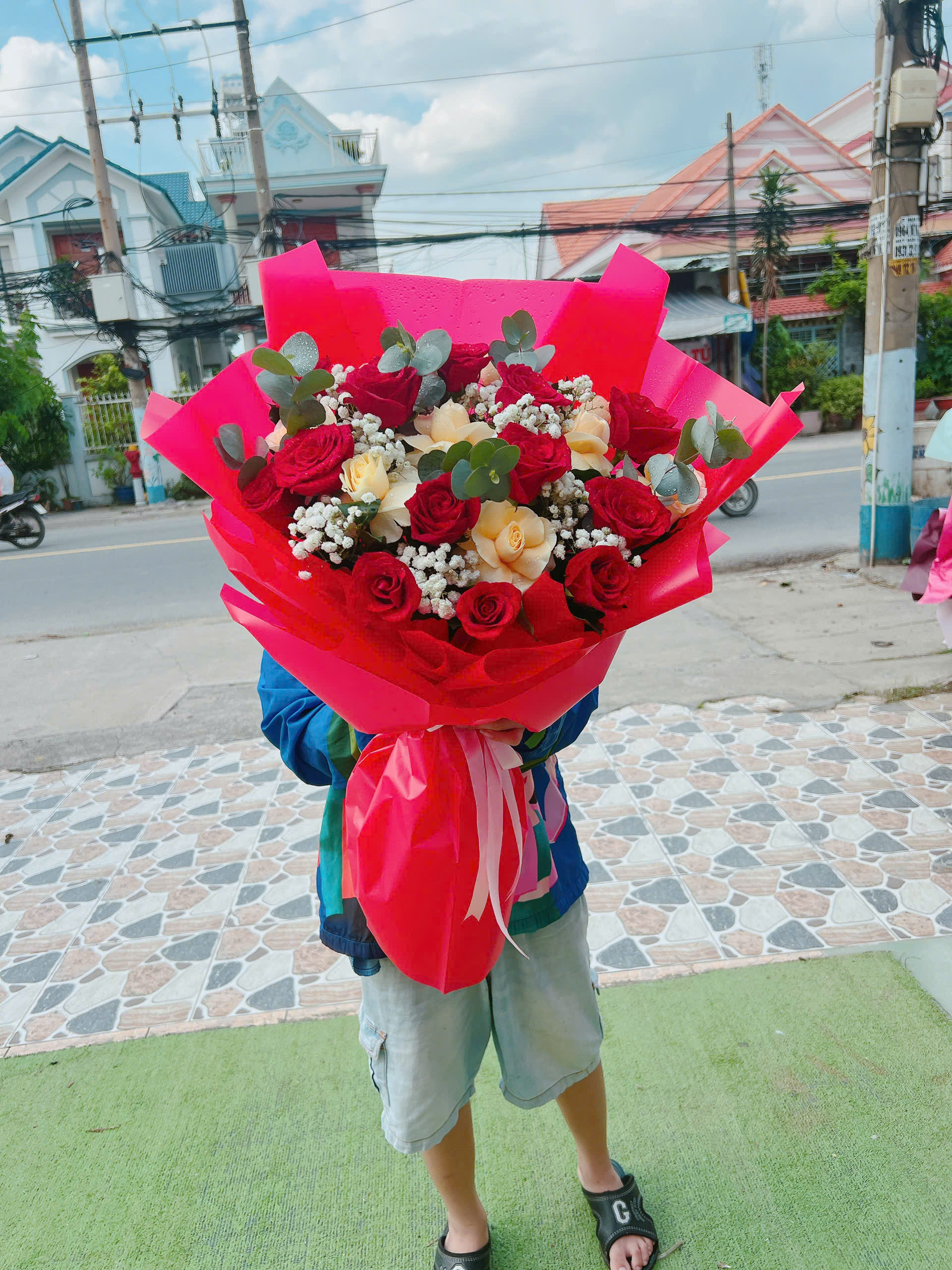 Kệ hoa khai trương Đại Hỷ 035
